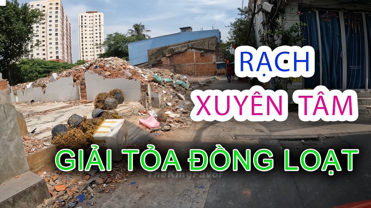 -Đập Nhà GIẢI TỎA Xóm RẠCH XUYÊN TÂM - Rạch Cầu Bông Quận Bình Thạnh -  Sài Gòn Ngày Nay