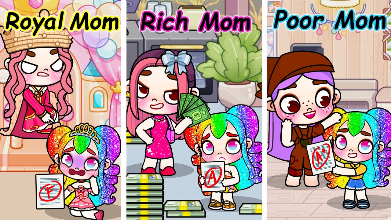 Minha Vida com uma Mãe Real, Rica e Pobre | História Triste de Avatar World | Pazu Games