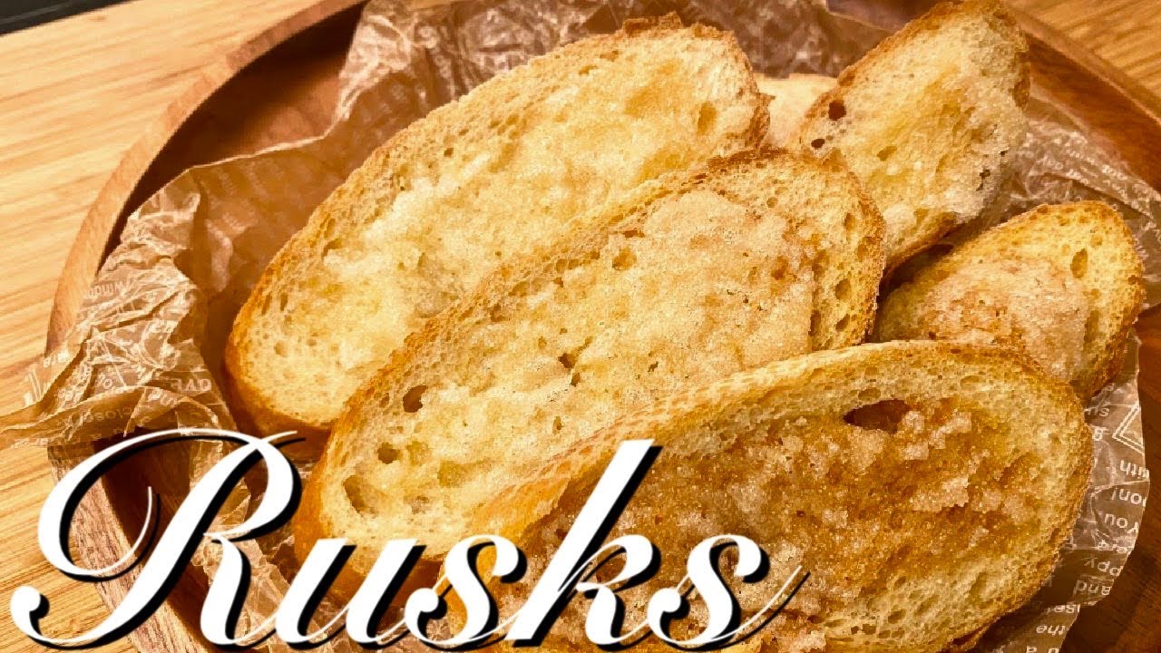 簡単すぎるラスクの作り方 材料3つ 余ったフランスパンでできるrusk Youtube