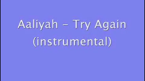 Aaliyah - Try Again (instrumental)