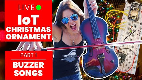 Composing Songs with Code on a Buzzer  | Ep. 2 IoT ESP6288 Christmas Ornaments