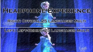'Let It Go' - Right:' Official 25 Multi'-Left: 'Left-Behind 25 Multi' Full-Sequence Multi-languages