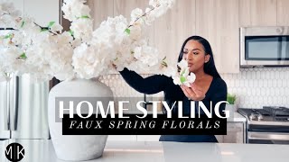 Home Styling  Faux Spring Florals