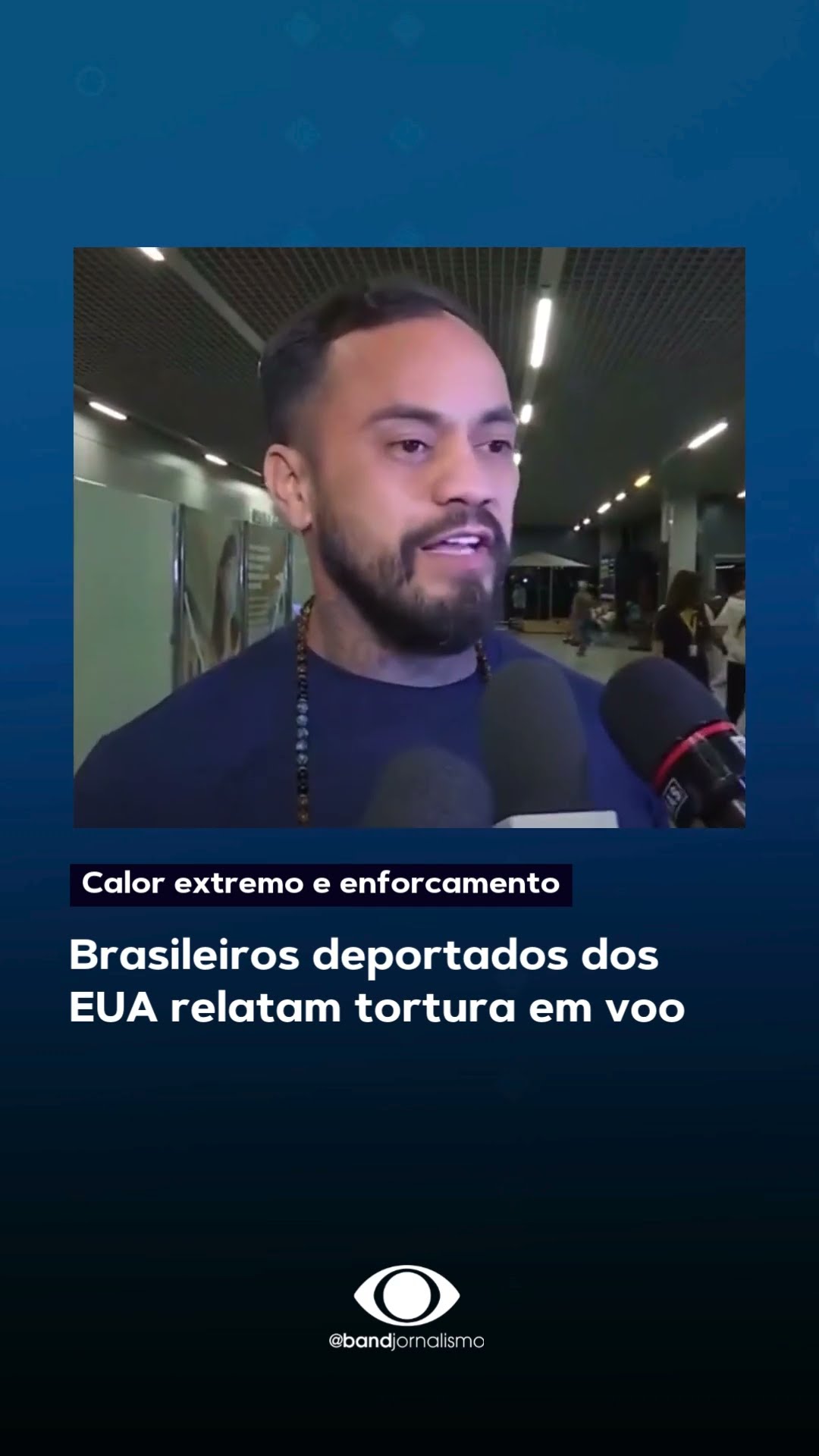Brasileiros deportados dos EUA relatam tortura e agressões #shorts