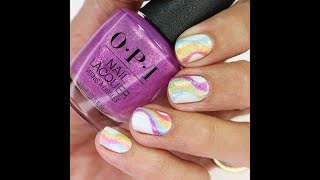 Nail Art Tutorial: Glitter Rainbow Design