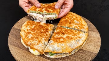 Nur 1 Tortilla! Schmackhafter als Pizza! Unglaublich leckeres Frühstück, Mittag- oder Abendessen