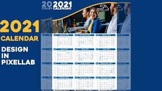 How to Design 2021 Calendar in Pixellab