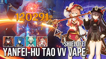 SHIELDFEI: YANFEI-HU TAO VV VAPE [2.7 Spiral Abyss Showcase] | Genshin Impact