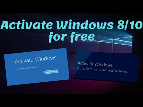 How to activate windows 8 / 10 for free