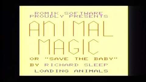 Animal Magic - Commodore VIC20 - Romik Software - Text Adventure - Richard Sleep