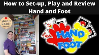 Hand and Foot - how to setup play and review traditional card game * Amass Games * Board Game Arena screenshot 2