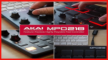 AKAI Professional MPD218 - USB MIDI Controller with 16 MPC Drum Pads, 6 Assignable Knobs