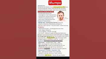 Mumps #mumps #galsun #winterdesease #midwifery #anm #gnm #bscnursing #medical