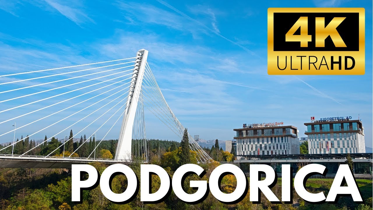 Walking Tour - Podgorica 🇲🇪【4K】Experience Montenegro