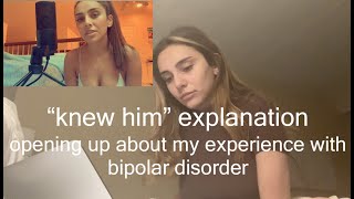 Opening up about my struggle with bipolar disorder - explaining my song "knew him" (emotional)