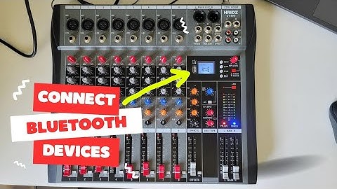 How to connect Hridz Audio Mixer to Bluetooth devices like smartphone
