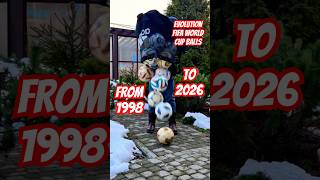 Evolution from 1998 to 2026 balls of FIFA World Cup Adidas #soccer #футбол #worldcup2026 #football