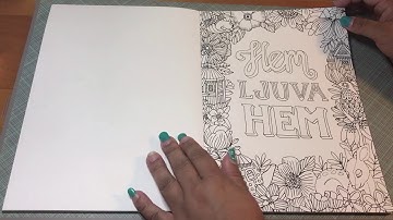 Coloring Book Review: Hem Ljuva Hem by Emelie Lidehall Oberg