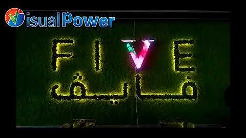 Visualpower creative letter V shape led screen