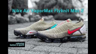 Nike Vapormax FK MOC 2 ‘Olive/Dark Hazel/Habanero Red’ | UNBOXING & ON FEET | fashion shoes | 4K