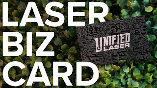 Laser Marked Business Card