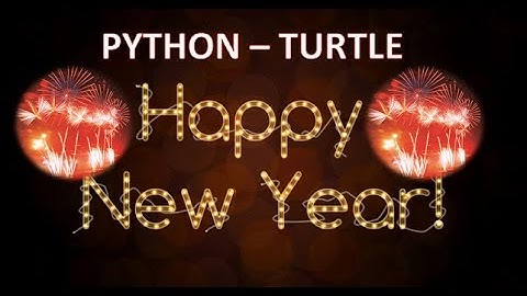 ❤️✨HAPPY NEW YEAR✨❤️😍...🐍 python turtle programming..#pythonprogramming #happynewyear