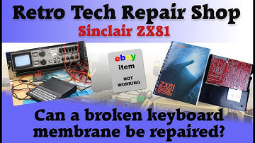 Sinclair ZX81 unboxing & keyboard membrane fault. Can it be fixed or will it need replacing?