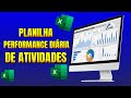 Planilha de performance diária de atividades