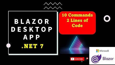 Building Hybrid Windows Form Blazor Server App in Visual Studio 2022 C# .NET 7 and ElectronNET.API.