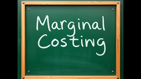 ACCA MA1-- LECTURE#14 --- Marginal Costing (Pashto)