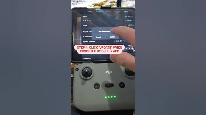 How to update firmware on your DJI drone! #shorts
