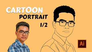 Comment faire un portrait Cartoon dans Partie 01 - Les contours [Adobe Illustrator Tutoriel]