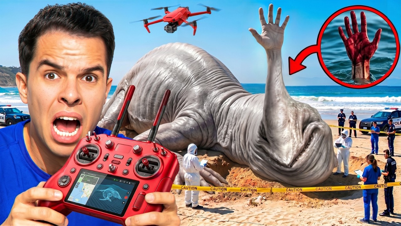 FLAGRAMOS O MONSTRO HAND SEA - MUITO MEDO
