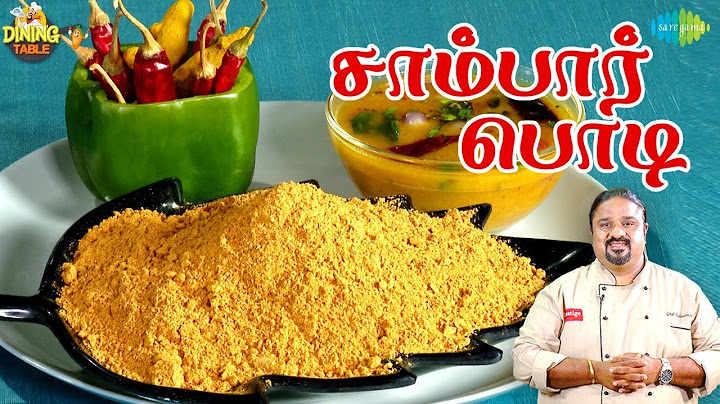 சாம்பார் பொடி | EP 257 | Dining Table | Saregama TV Shows Tamil