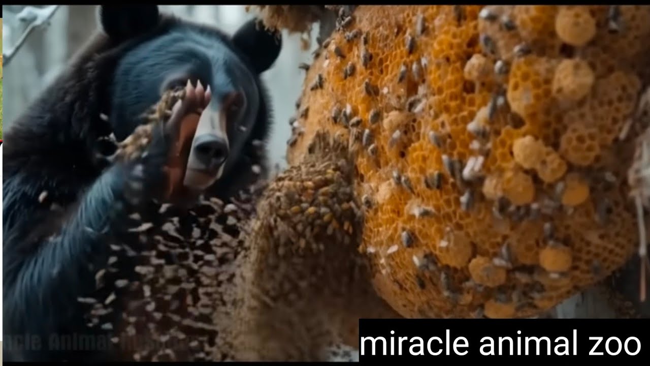 Sweet Bear Enjoys Fresh Honey 🍯🐻 | Nature’s Gentle Moment 