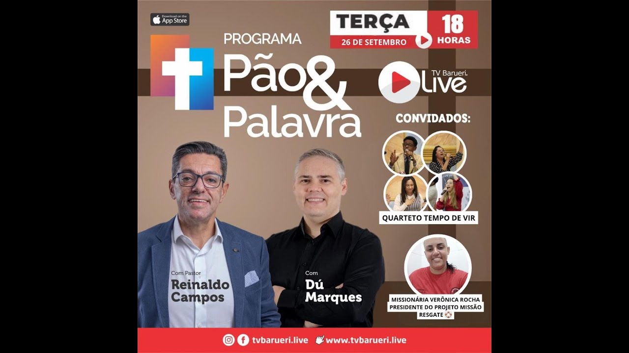 Quarteto Tempo De Vir E Missionária Verônica Rocha  | Pão & Palavra – 26/09