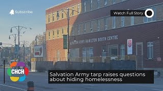 Salvation Army Tarp Raises Questions About Hiding Homelessness