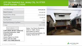 416 VAN NOSTRAND AVENUE, JERSEY CITY, NJ - 07305