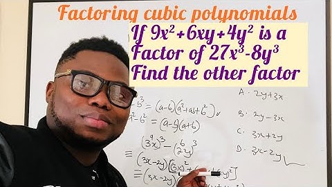 How to factor a polynomial using difference of two cubes