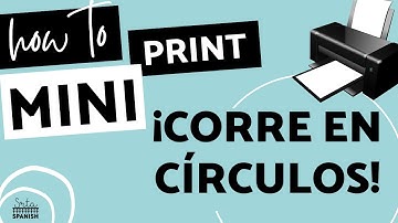 How to Print ¡Corre en Círculos! as a Mini Puzzle from the Digital Google Slides Version