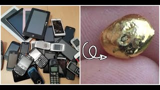 Como recuperar el oro de 27 telefonos y 4 tablet con acido clorhidrico