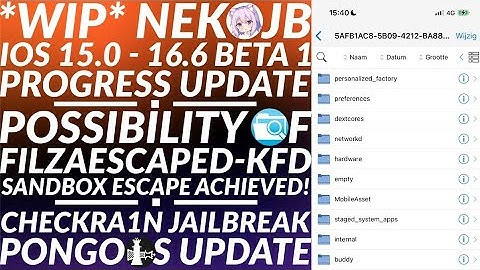 [UPDATES] NekoJB Updates | Possible FilzaEscapedKFD | Checkra1n/PongoOS Update & More | 2023