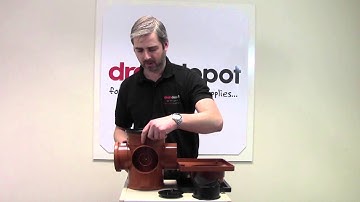 110mm PVC Underground Drainage Square Top Back Inlet Bottle Gully