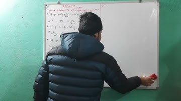 Derivative of inverse trigonometric functions-For IOE,KU,PoU,PU & Bsc.csit Entrance exams