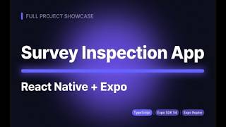 My First React Native Application | Survey Inspection App | React Native + Expo CLI screenshot 2