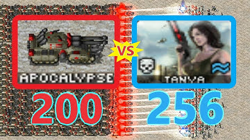 Apocalypse vs Tanya - Same Cost - Red Alert 2 Mental Omega