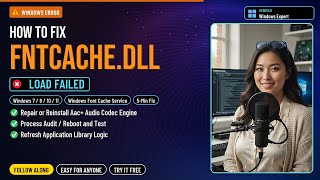 Fix fntcache.dll Font Error!