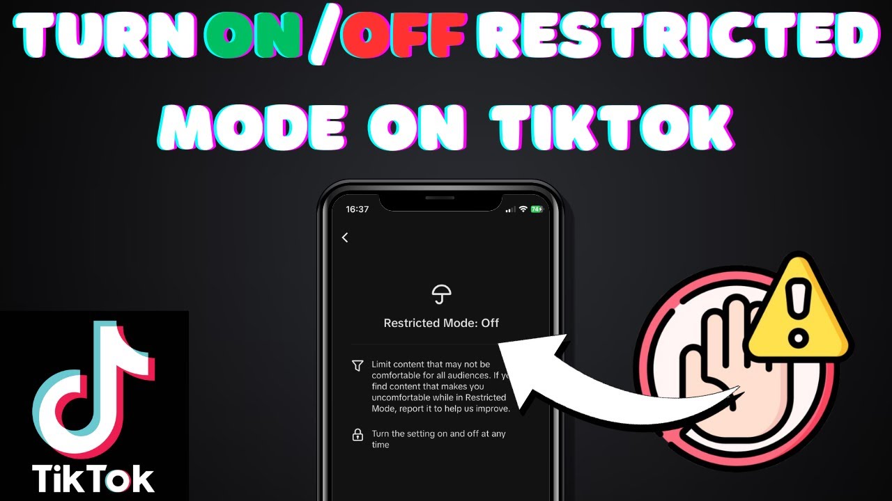 How to Turn On/Off Restricted Mode On TikTok - YouTube
