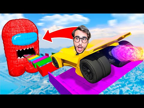 LA MEGA RAMPA DI AMONG US PIÙ RIPIDA SU GTA 5!