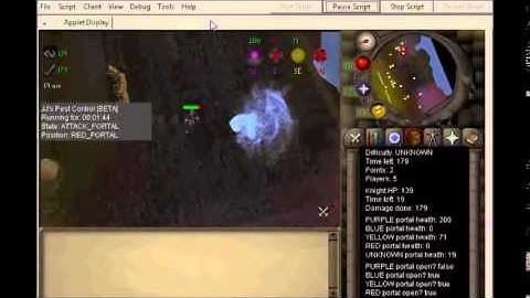 Old School Runescape 2007 Pest control Bot 100 points in 3 hours!